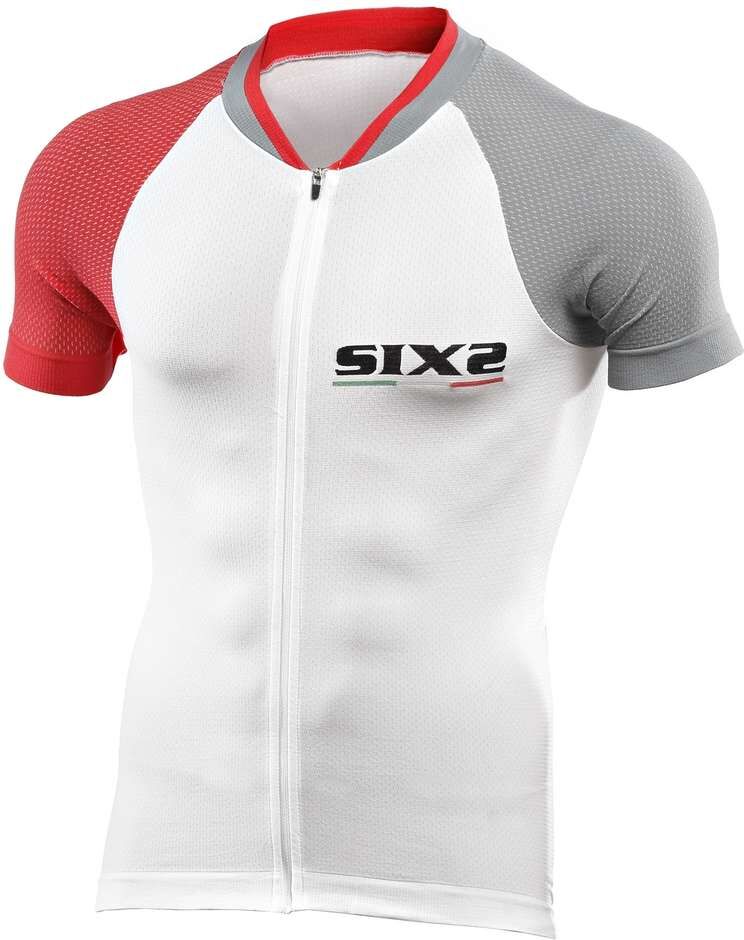 Maglia Da Ciclismo Sixs Ultraligth Estiva Grigio Rosso Bianc taglia XS