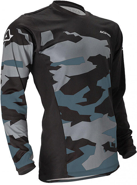 Maglia Moto Cross Enduro Acerbis X-Duro Winter Nero Grigio taglia XL