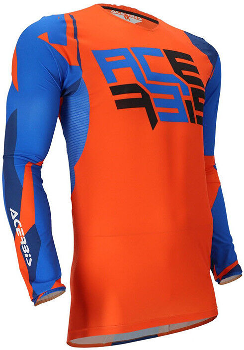 Maglia Moto Cross Enduro Acerbis X-Flex One Arancio Blu taglia S