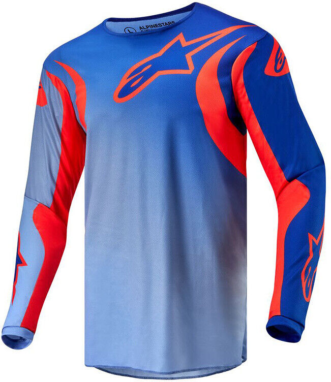 Maglia Moto Cross Enduro Alpinestars FLUID LUCENT Arancio Bl taglia XL