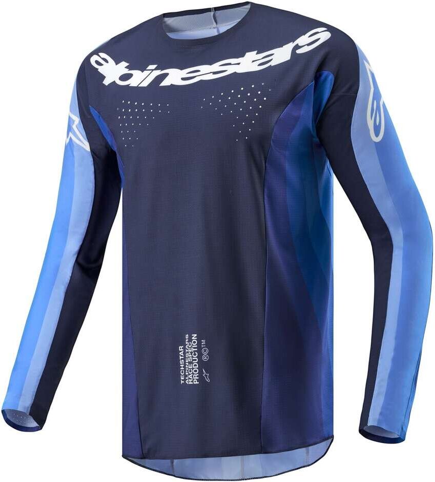 Maglia Moto Cross Enduro Alpinestars TECHSTAR PNEUMA Blu Azz taglia XL