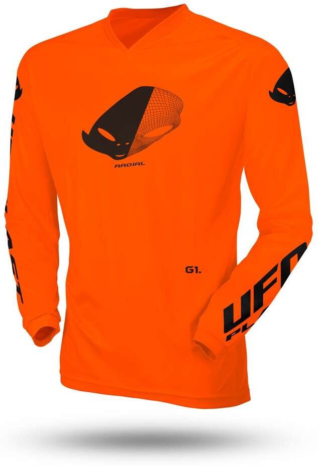 Maglia Moto Cross Enduro da Bambino Ufo SLIM RADIAL Arancio taglia S