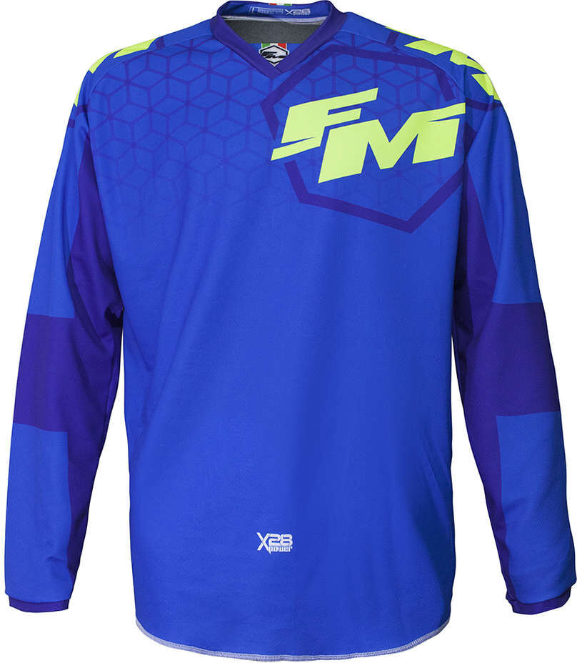 Maglia Moto Cross Enduro Fm Racing X28 POWER Blu Azzurro taglia M