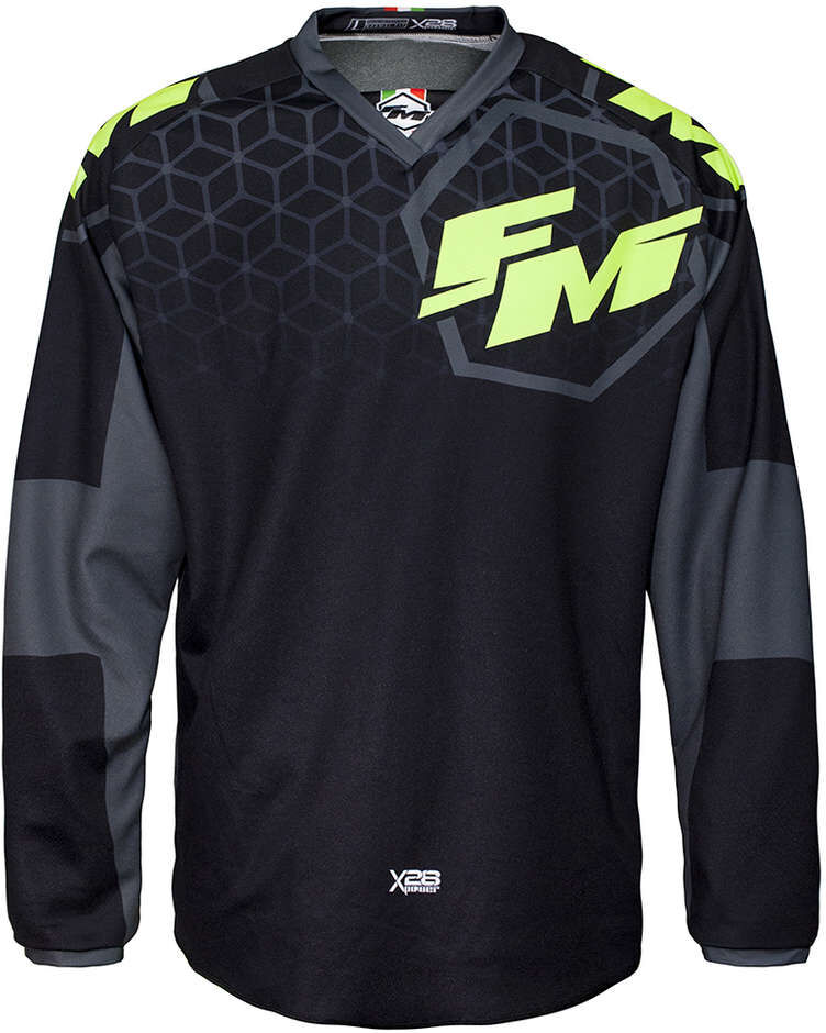 Maglia Moto Cross Enduro Fm Racing X28 POWER Grigio Nero taglia M