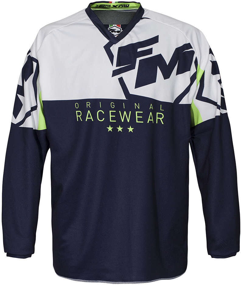 Maglia Moto Cross Enduro Fm Racing XPRO Blu Bianco taglia M