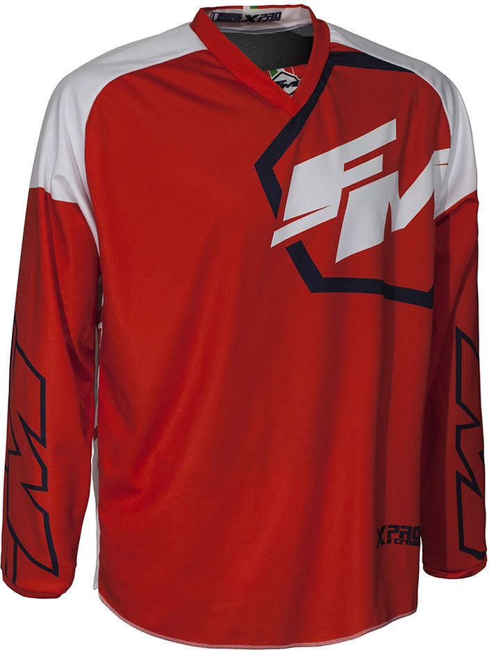 Maglia Moto Cross Enduro Fm Racing XPRO Rosso Bianco taglia M