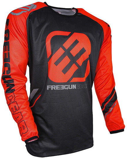 Maglia Moto Cross Enduro Freegun DEVO COLLEGE Arancio Fluo taglia S