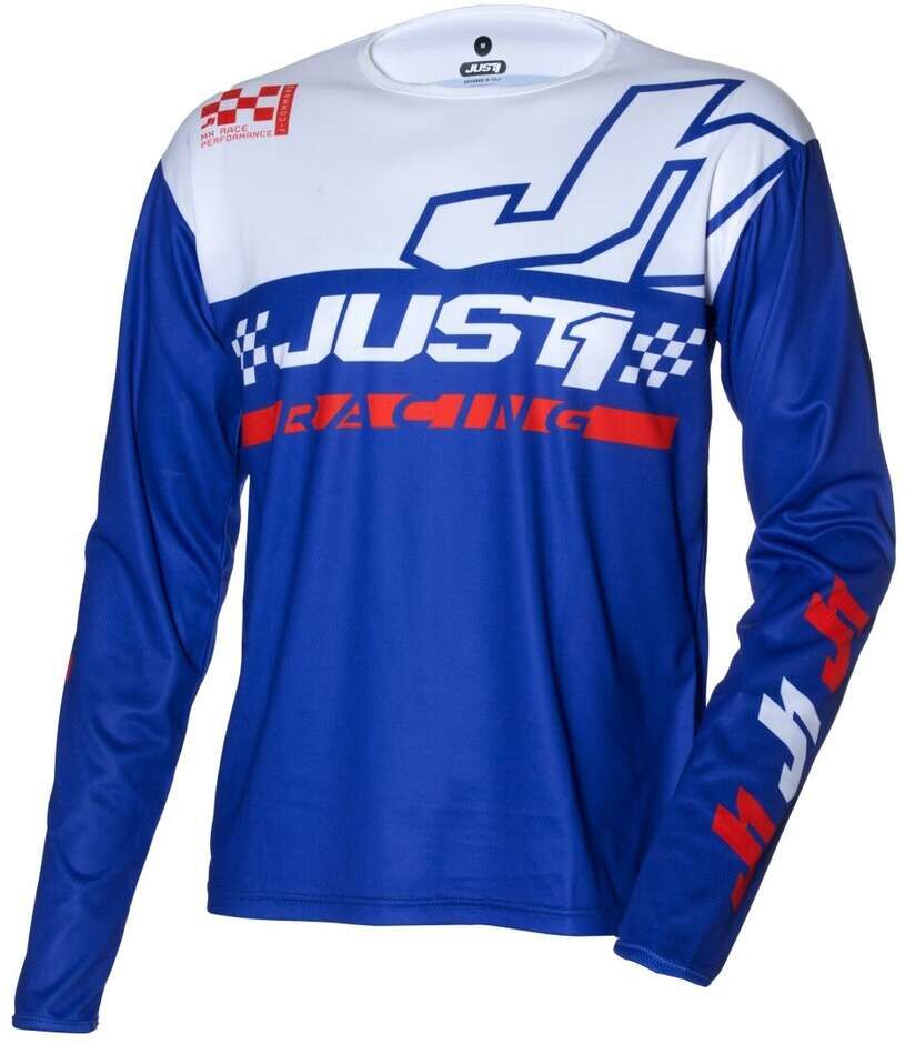 Maglia Moto Cross Enduro Just1 J-COMMAND Competition Blu Ros taglia L