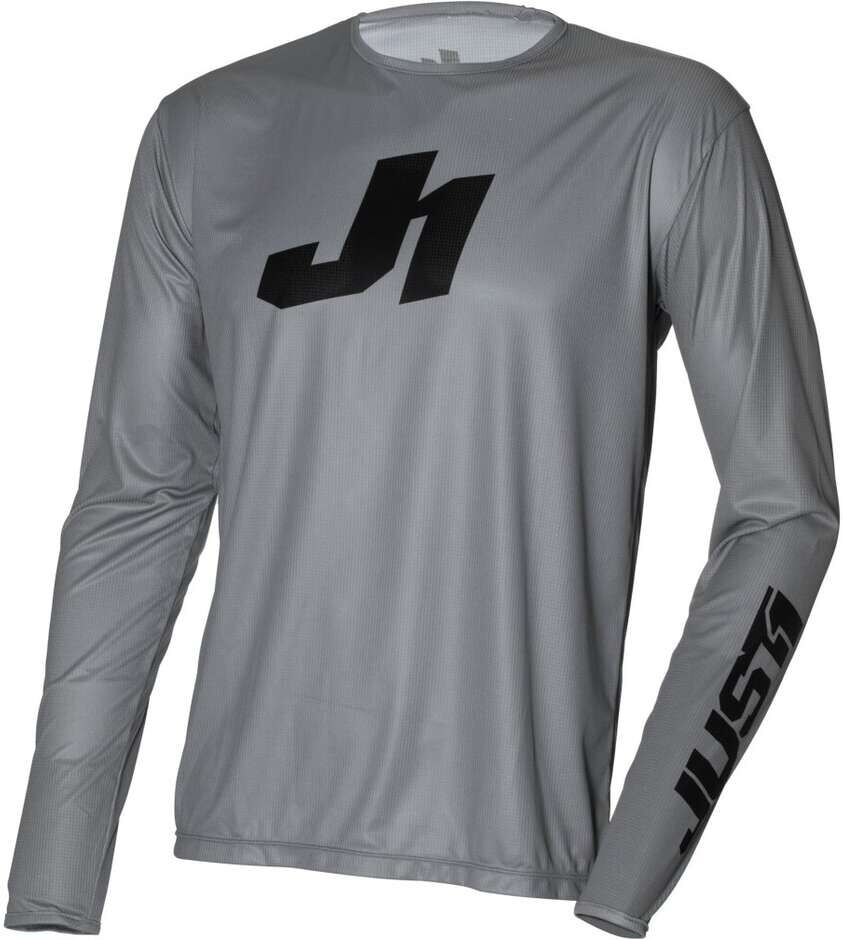 Maglia Moto Cross Enduro Just1 J-ESSENTIAL Grigio Nero taglia L