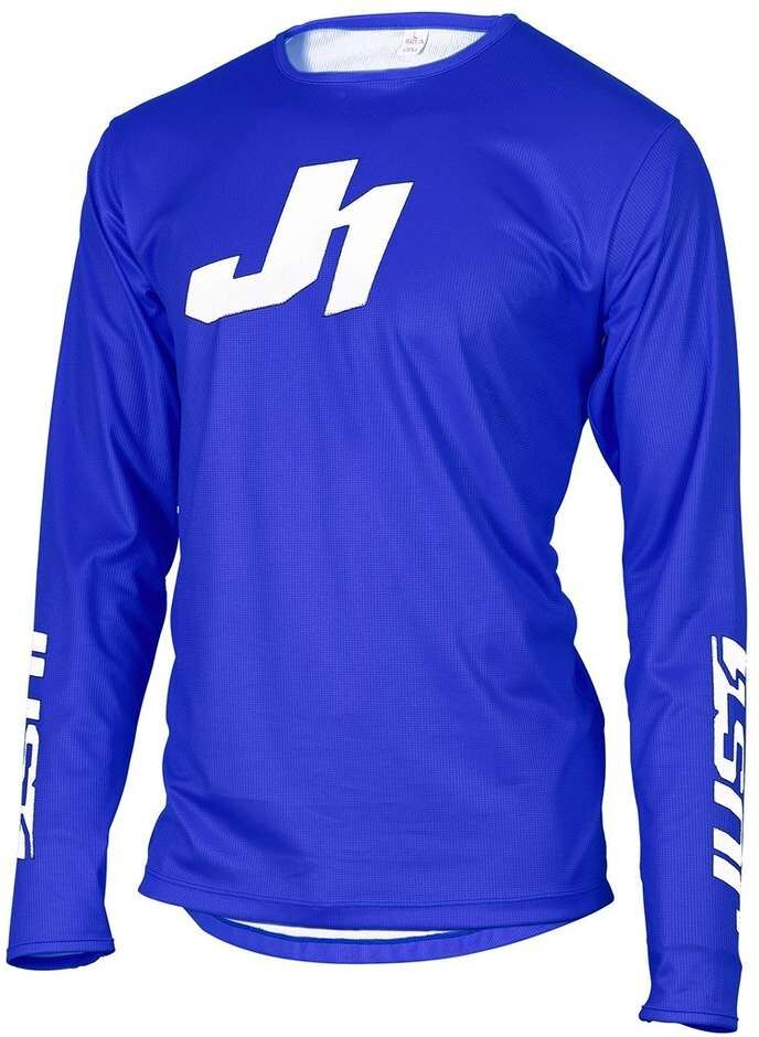 Maglia Moto Cross Enduro Just1 J-ESSENTIAL SOLID Blu taglia 2XL