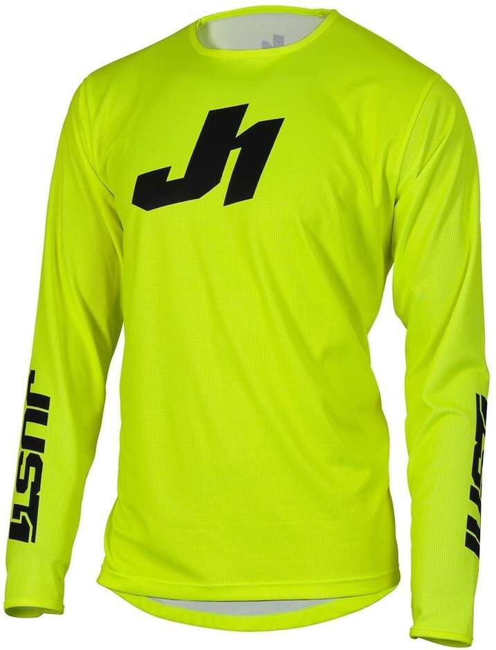 Maglia Moto Cross Enduro Just1 J-ESSENTIAL SOLID Giallo Fluo taglia XL