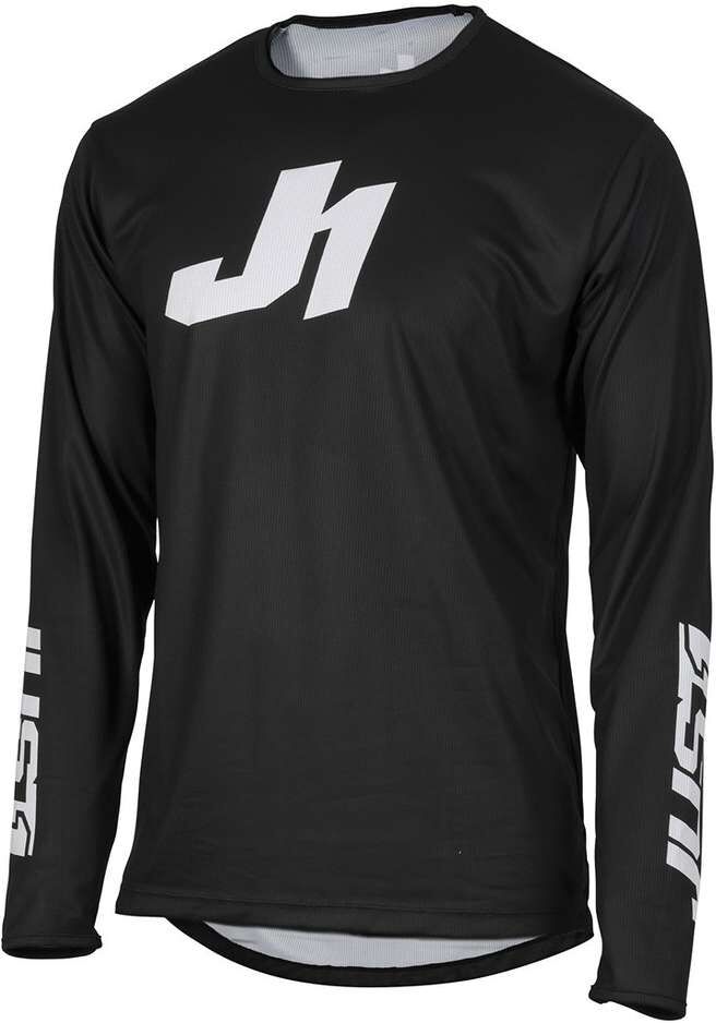 Maglia Moto Cross Enduro Just1 J-ESSENTIAL SOLID Nera taglia L