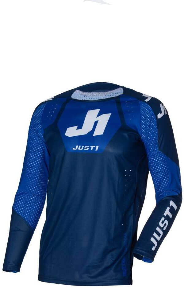 Maglia Moto Cross Enduro Just1 J-FLEX 2.0 District Blu Bianc taglia S