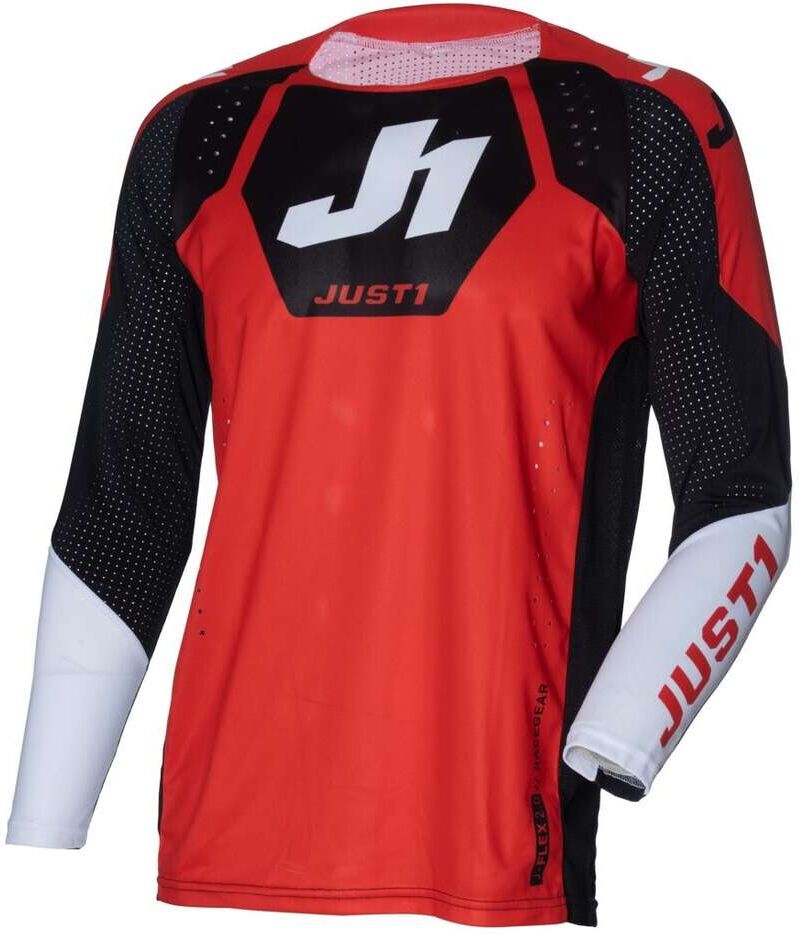 Maglia Moto Cross Enduro Just1 J-FLEX 2.0 District Rosso Ner taglia S