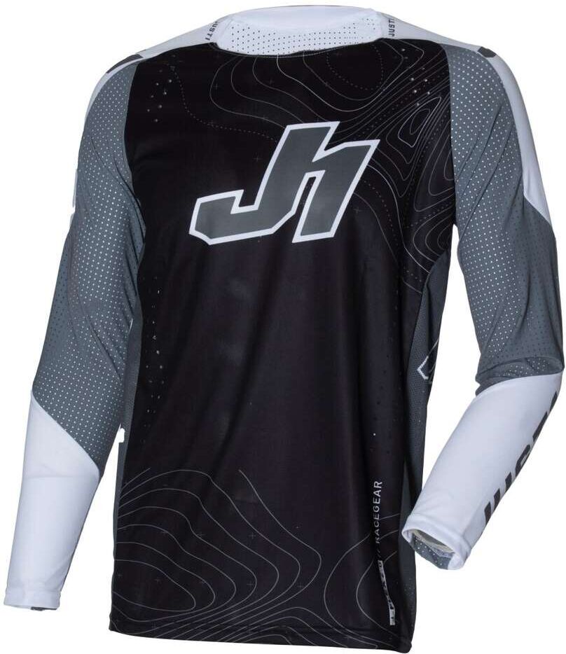 Maglia Moto Cross Enduro Just1 J-FLEX 2.0 Frontier Nero Bian taglia S