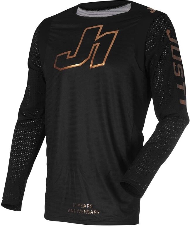 Maglia Moto Cross Enduro Just1 J-FLEX ANNIVERSARY Nero Bronz taglia XL