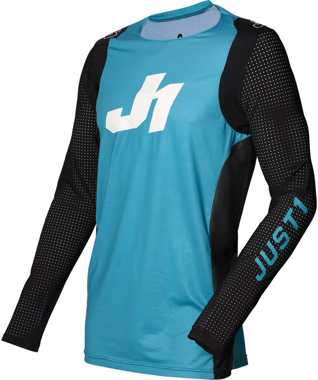 Maglia Moto Cross Enduro Just1 J-FLEX Aria Blu Nero Bianco taglia L