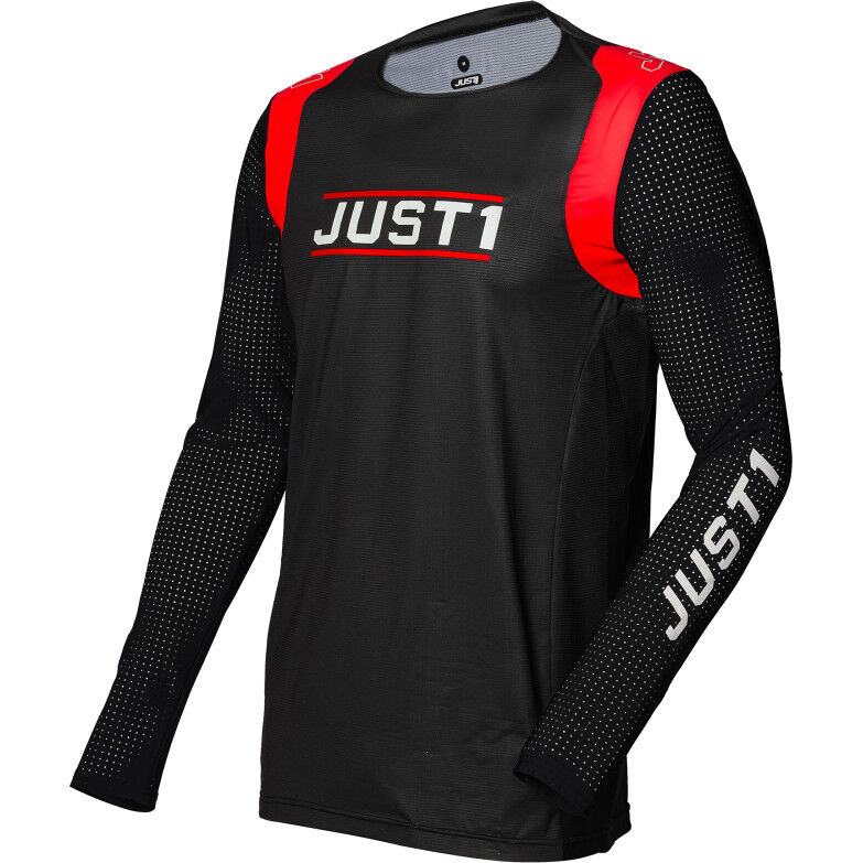 Maglia Moto Cross Enduro Just1 J-FLEX Aria Nero Rosso taglia XS