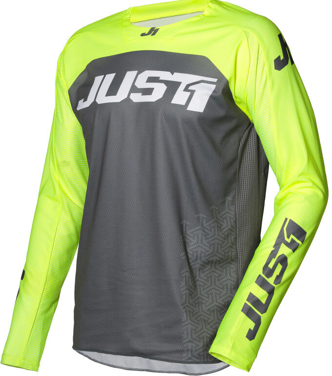 Maglia Moto Cross Enduro Just1 J-FORCE Terra Grigio Giallo F taglia S