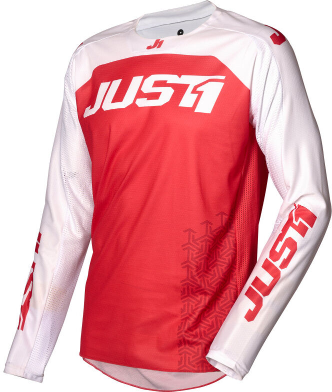 Maglia Moto Cross Enduro Just1 J-FORCE Terra Rosso Bianco taglia S