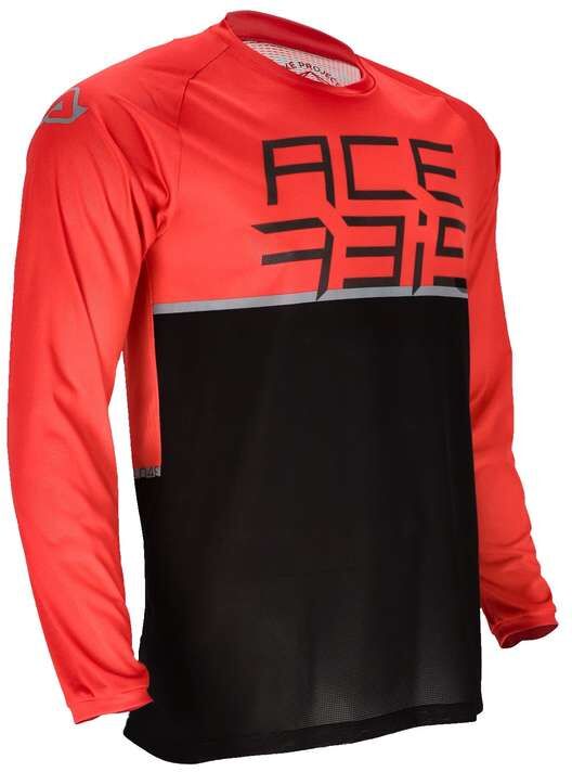 Maglia Moto Cross Enduro / MTB Acerbis RAZORCREST Nero Rosso taglia S