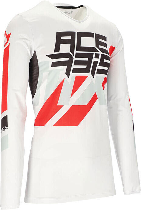 Acerbis Maglia Moto Cross Enduro Mtb Acrebis X- Flex Three Bianco Ro taglia 3X