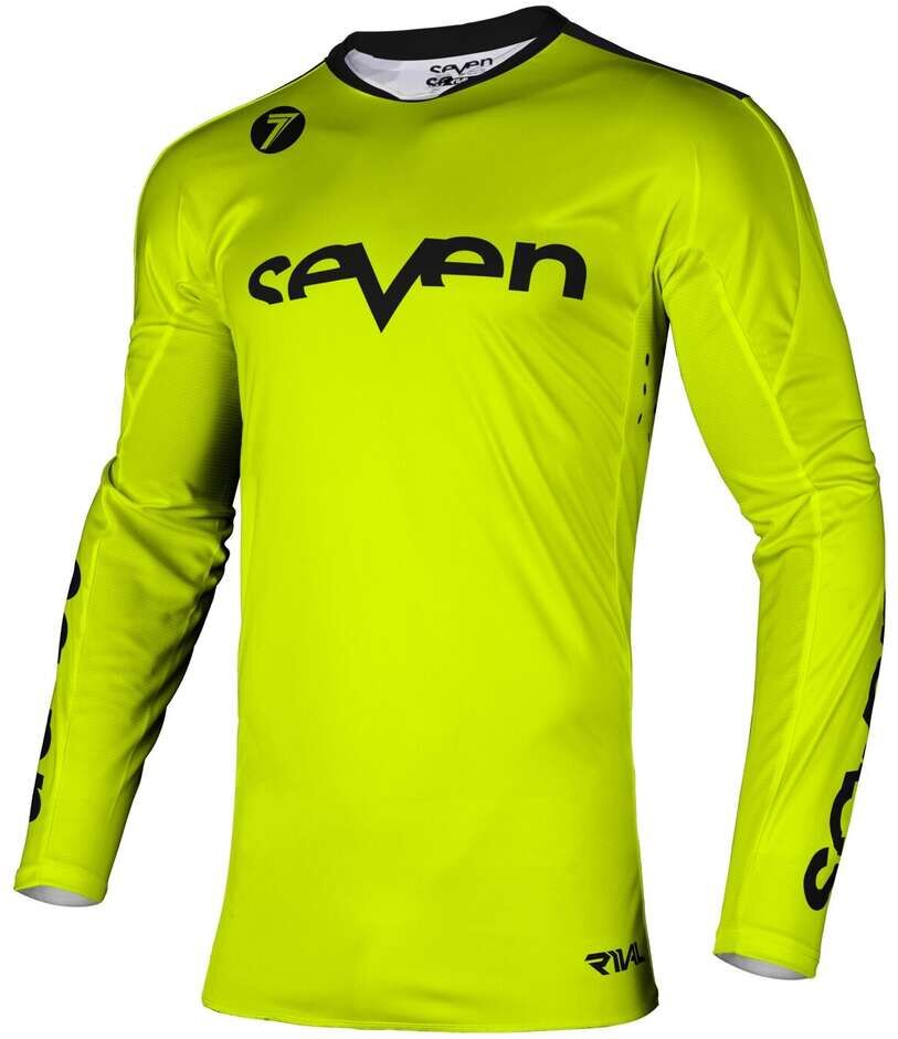 Maglia Moto Cross Enduro Seven Mx RIVAL STAPLE Giallo Fluo taglia S