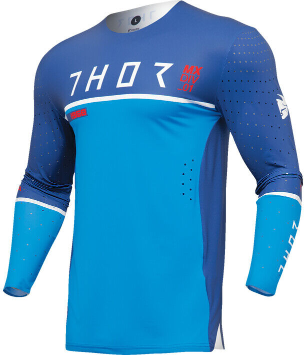 Maglia Moto Cross Enduro THOR PRIME ACE Blu/Azzurro taglia 3XL