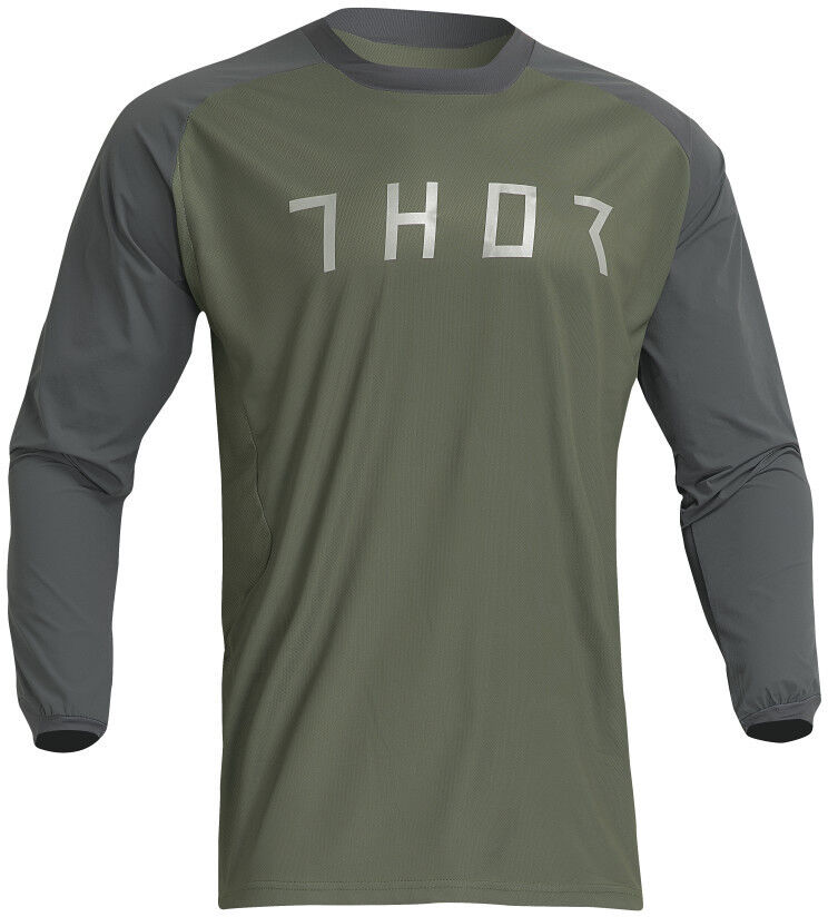 Maglia Moto cross Enduro Thor Terrain Verde Militare taglia 3XL