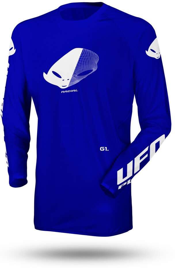 Maglia Moto Cross Enduro Ufo SLIM RADIAL Blu taglia S