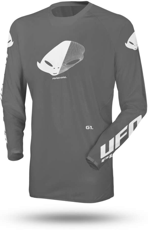 Maglia Moto Cross Enduro Ufo SLIM RADIAL Grigio taglia XL