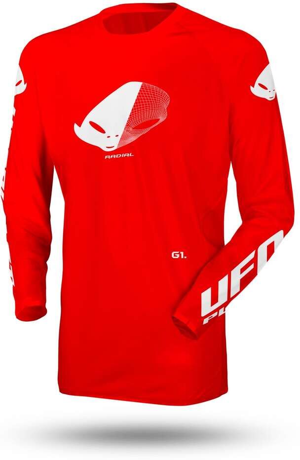 Maglia Moto Cross Enduro Ufo SLIM RADIAL Rosso taglia XL