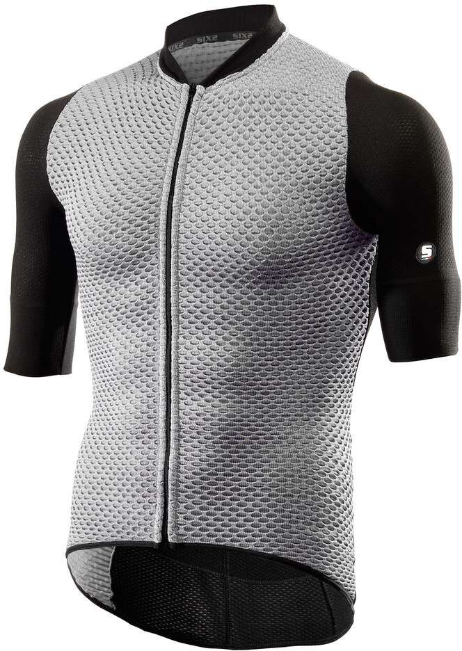 Maglia Tecnica Ciclismo Sixs Mezza Stagione Hive Nero Grigio taglia 2X