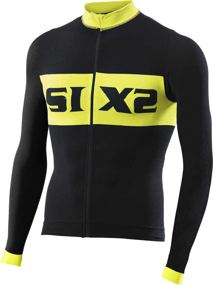 Maglia Tecnica Lunghe Activewear Sixs BIKE4 Luzury Nero Gial taglia XS