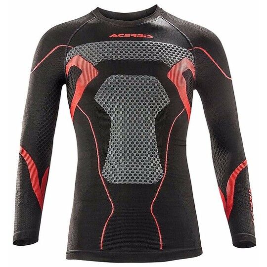 Maglia Tecnica Termica Moto Acerbis X-Body Winter Nero Rossa taglia S/