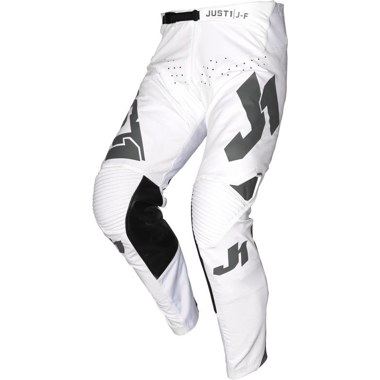 Pantaloni Moto Cross Enduro Just1 J-FLEX Aria Bianco Grigio taglia 38
