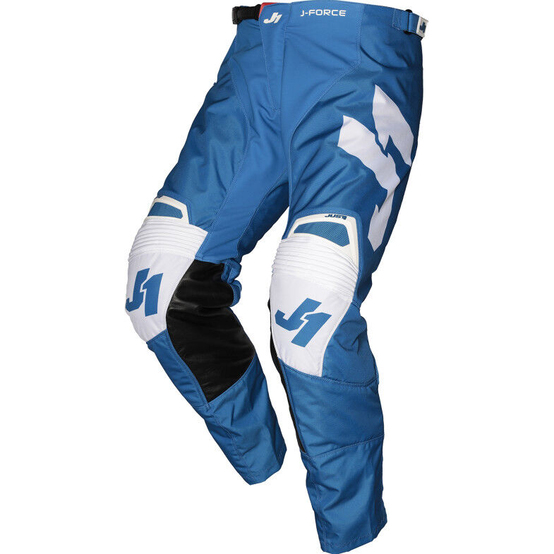 Pantaloni Moto Cross Enduro Just1 J-FORCE Terra Blu Bianco taglia 30