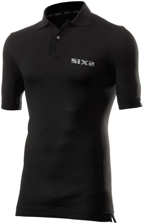 Polo Tecnica intima maniche corte Sixs All Black taglia XS