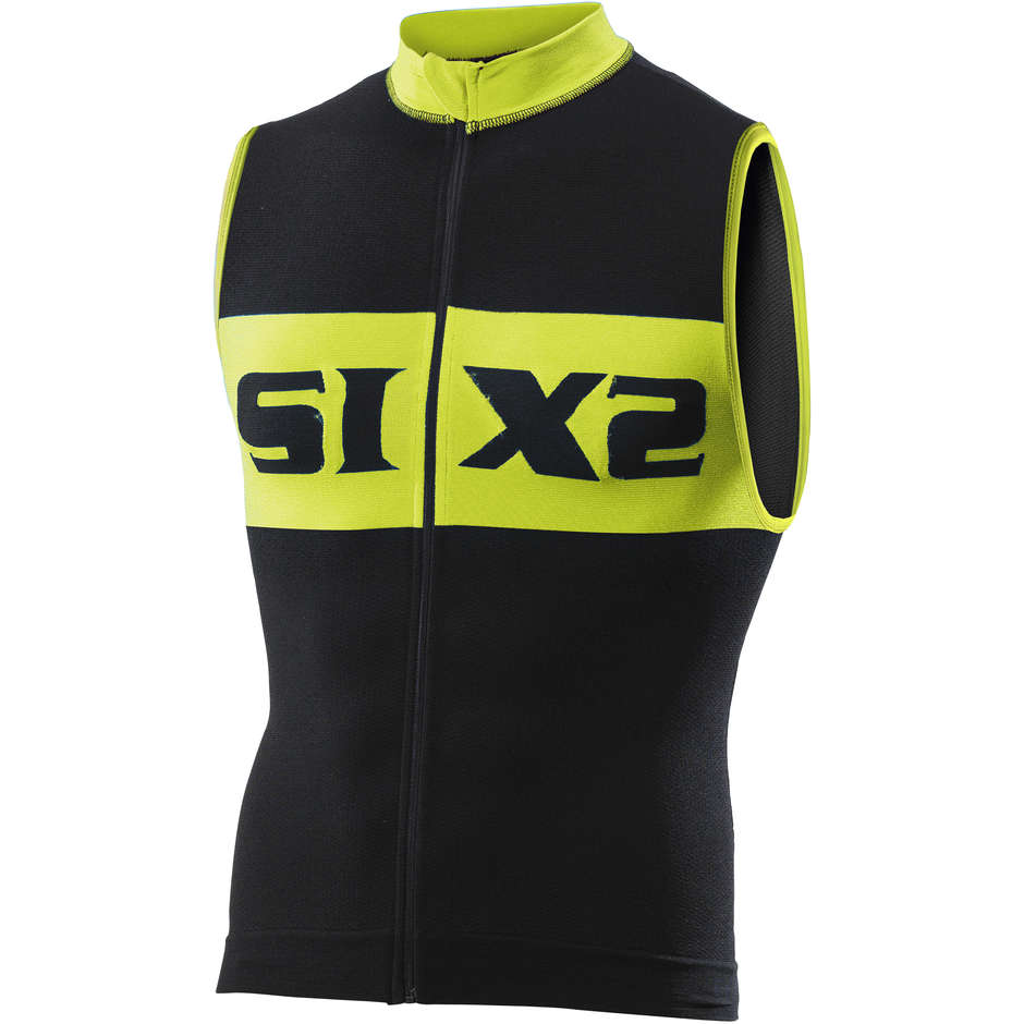 Smanicato Tecnico Activewear Sixs BIKE2 Luxury Nero Giallo taglia XS