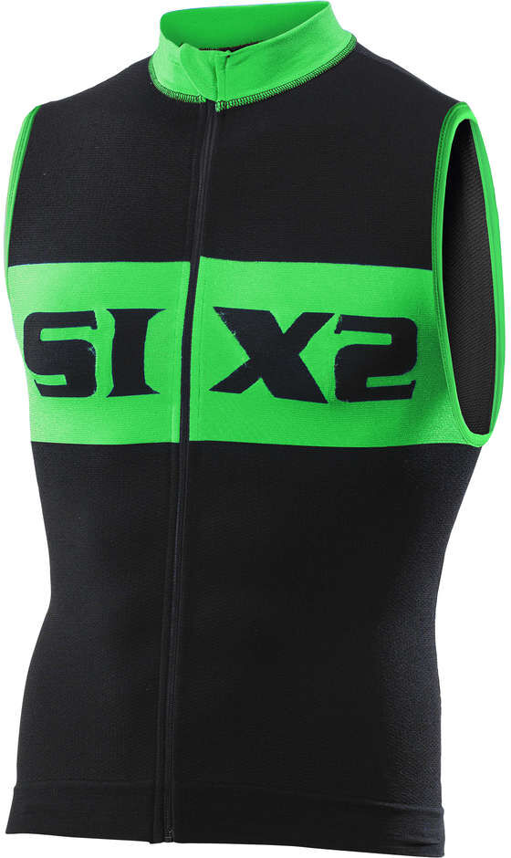 Smanicato Tecnico Activewear Sixs BIKE2 Luxury Nero Verde taglia S