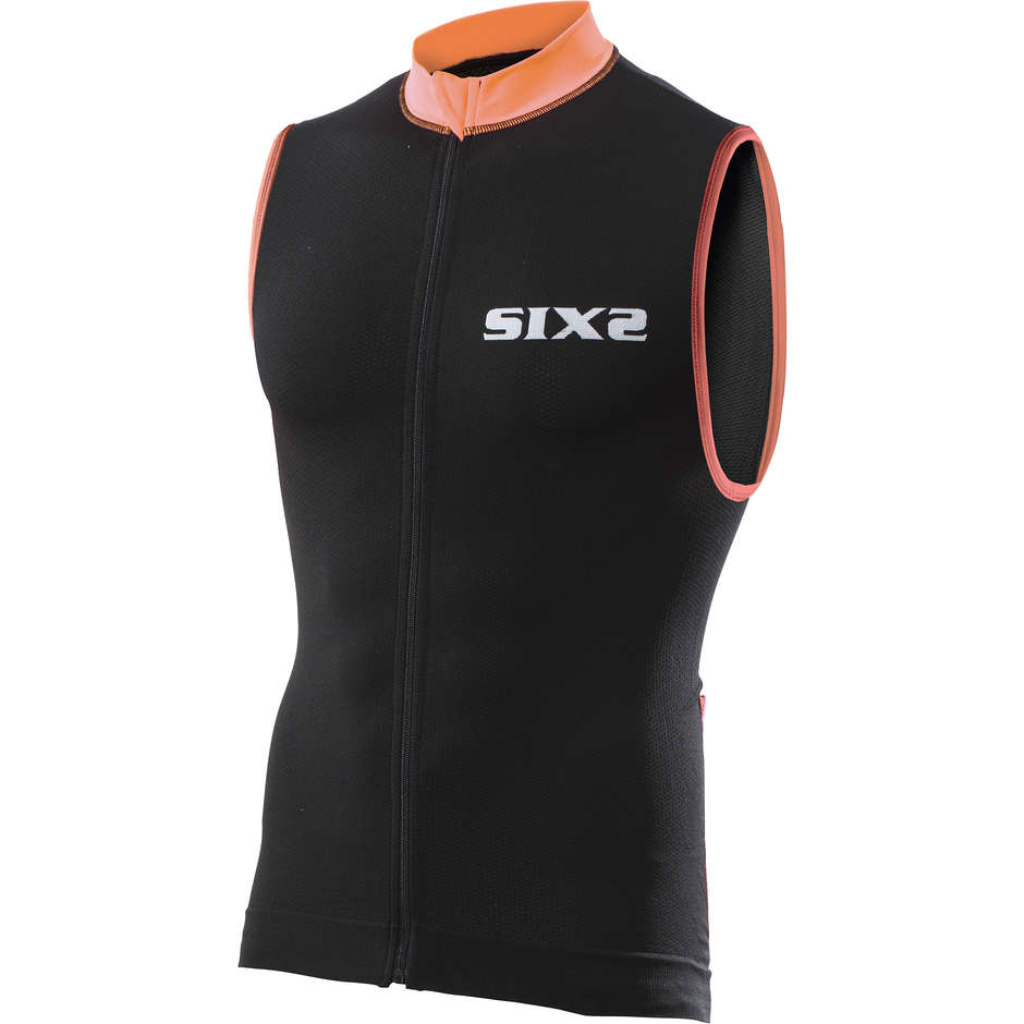 Smanicato Tecnico Activewear Sixs BIKE2 Nero Arancio taglia XS