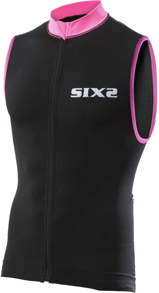 Smanicato Tecnico Activewear Sixs BIKE2 Nero Rosa taglia XL