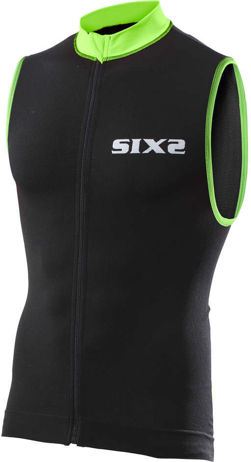 Smanicato Tecnico Activewear Sixs BIKE2 Nero Verde taglia XS