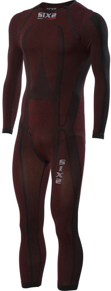 Sottotuta Moto Integrale Tecnico Sixs STX Dark Red taglia XS/S