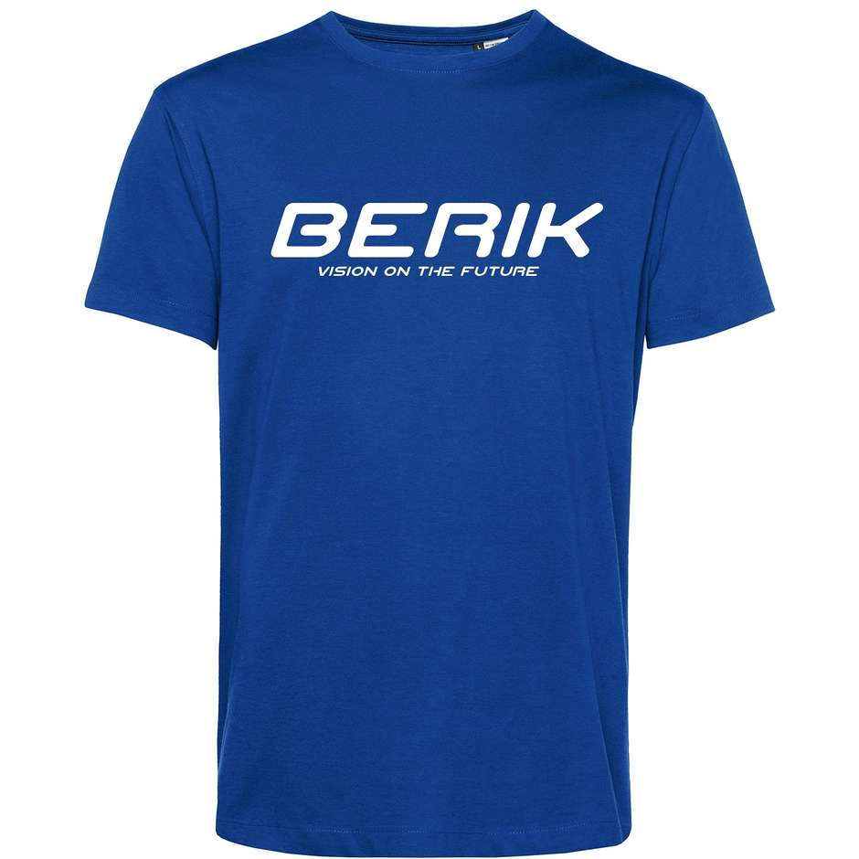 T-Shirt Berik 2.0 Girocollo TEE In Cotone Organico Blu Scrit taglia XL