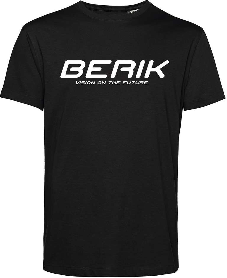 T-Shirt Berik 2.0 Girocollo TEE In Cotone Organico Nero Scri taglia S