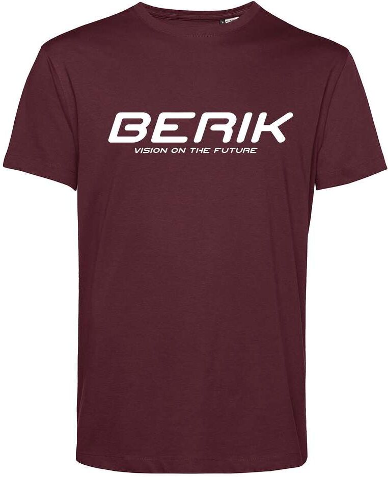 T-Shirt Berik 2.0 Girocollo TEE In Cotone Organico Rosso Bor taglia S