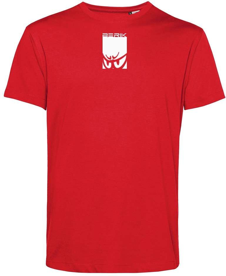 T-Shirt Berik 2.0 Girocollo TEE In Cotone Organico Rosso Log taglia S