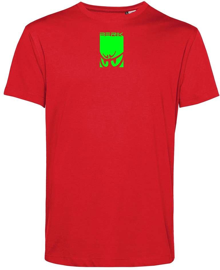 T-Shirt Berik 2.0 Girocollo TEE In Cotone Organico Rosso Log taglia S