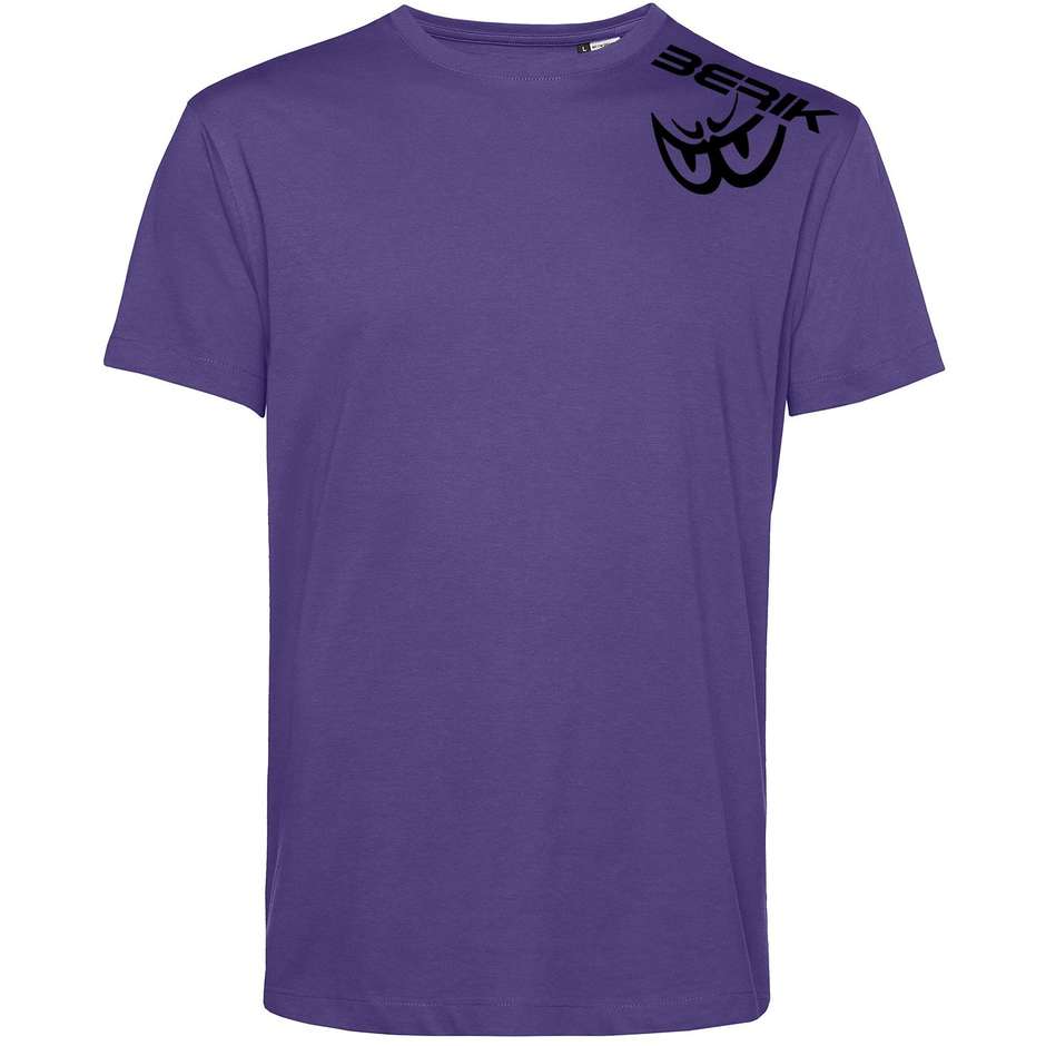 T-Shirt Berik 2.0 Girocollo TEE In Cotone Organico Viola Log taglia S